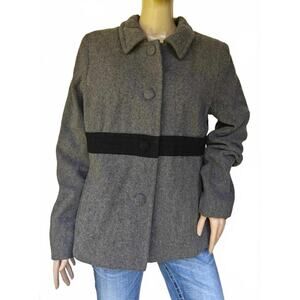 Old Navy Gray Wool Blend Coat Women’s Size XL